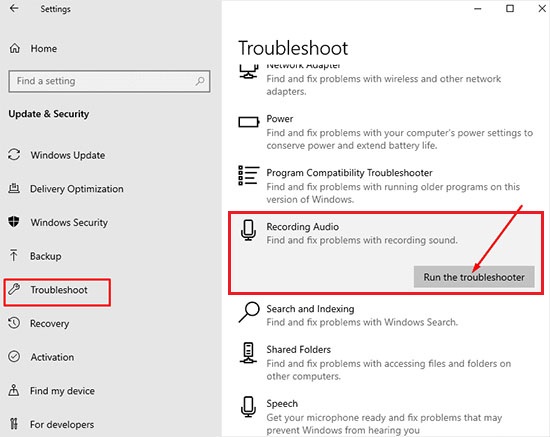 Esegui uno strumento di risoluzione dei problemi audio per risolvere PowerPoint