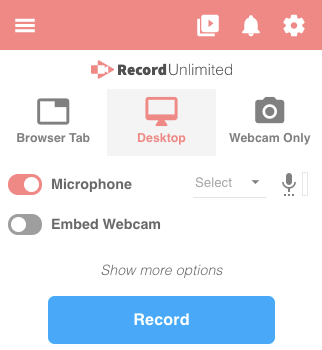 Registra video in streaming tramite Screencastify