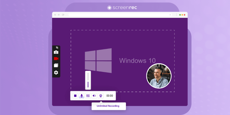 ScreenRec per PC senza filigrana