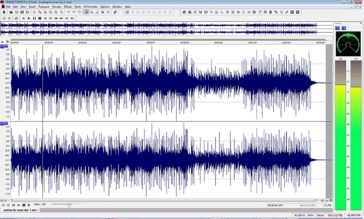 Registrazione vocale su Sound Forge