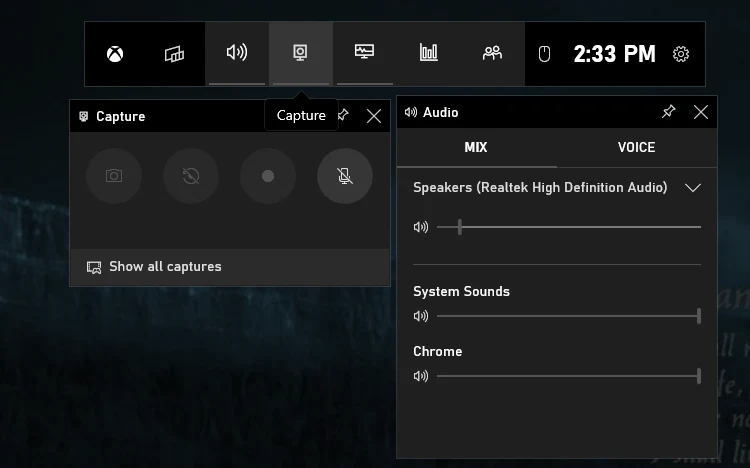 Registrazione dello schermo su Surface Pro tramite Xbox Game Bar