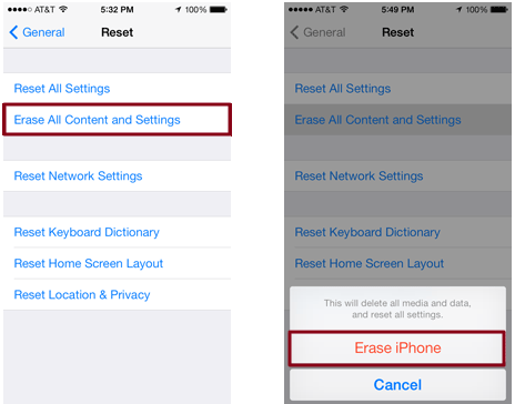 Cancella iPhone senza iTunes usando le Impostazioni