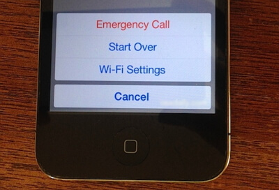 Attiva Iphone tramite chiamata di emergenza
