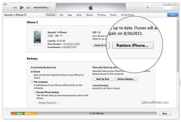 Sblocca iPhone disabilitato tramite iTunes