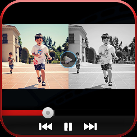 App video a schermo diviso su Android: unione video, fianco a fianco