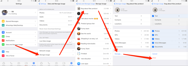 Come eliminare i dati di WhatsApp su iPhone