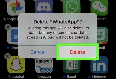 Disinstallare WhatsApp