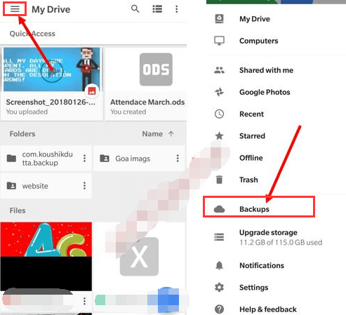 Controlla i backup fotografici della tua galleria su Google Drive