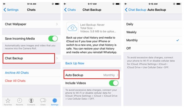 Leggi i messaggi iPhone eliminati utilizzando i backup delle app di messaggistica