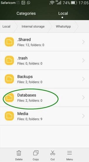 Correggi il ripristino di WhatsApp non riuscito su Android: utilizza il backup locale