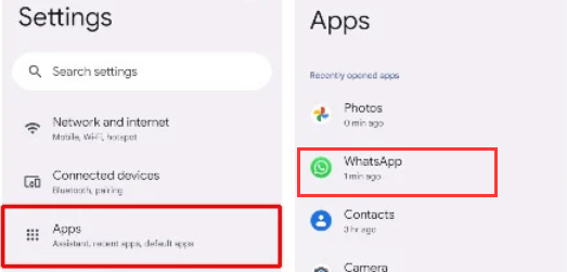 Trova WhatsApp nelle Impostazioni di Android