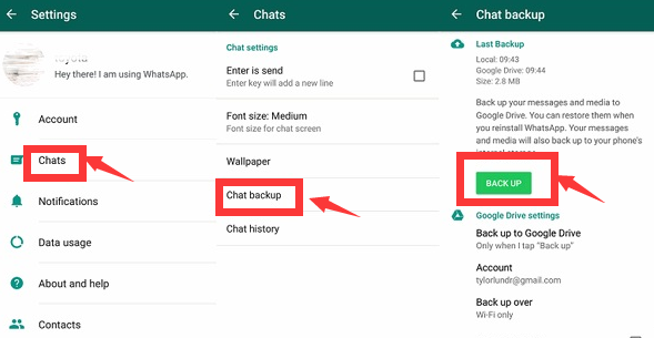 Come salvare tutte le chat di WhatsApp