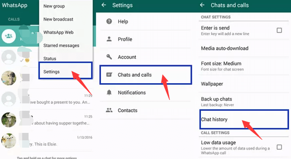 Come eliminare la cronologia chat di WhatsApp