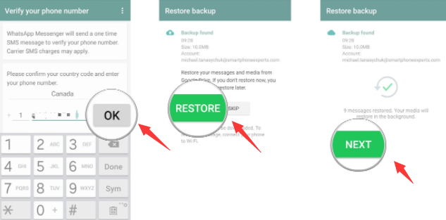 Come recuperare i messaggi WhatsApp cancellati tramite Google Drive