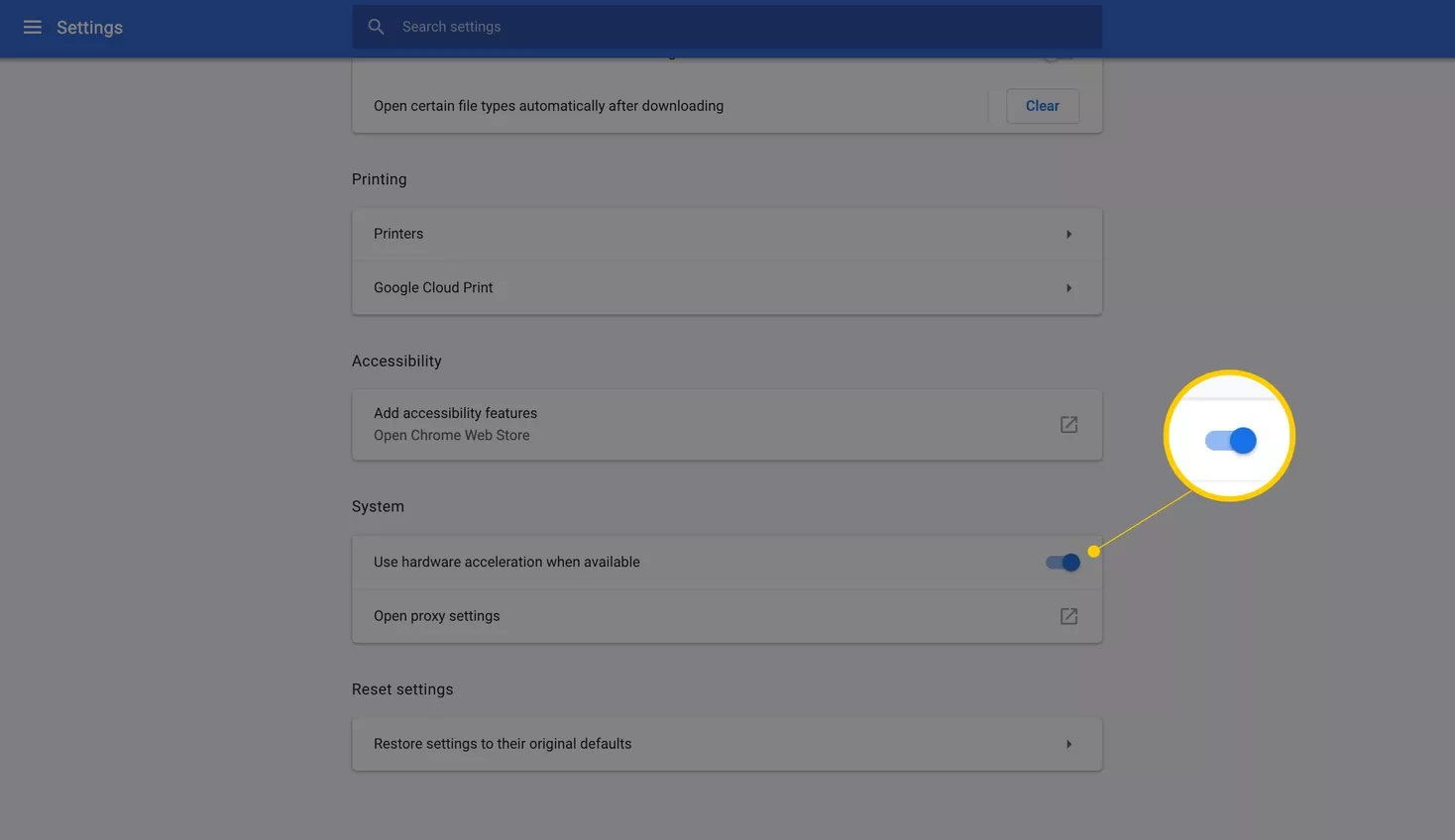 Disabilita l'accelerazione hardware per risolvere il problema di registrazione di NetFlix